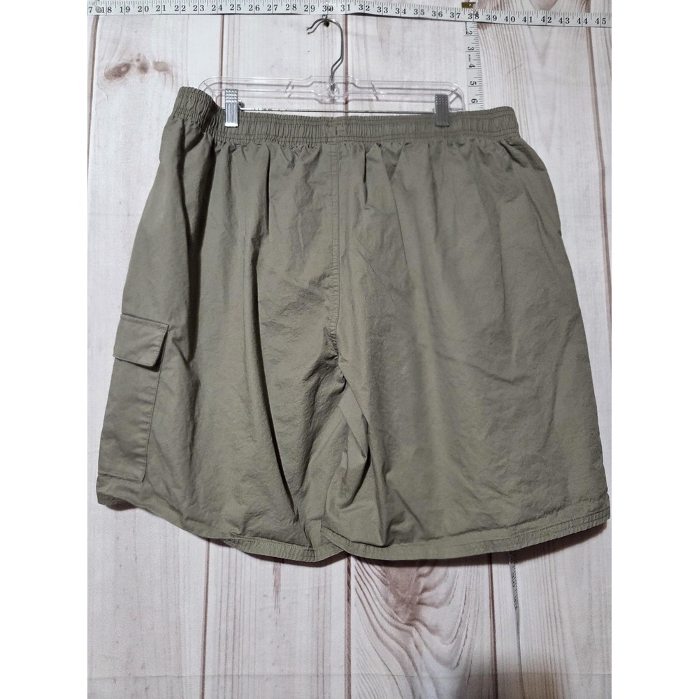 Puma Shorts Mens‎ 2XL Green Cargo Elastic Waist Drawstring 100% Cotton Casual